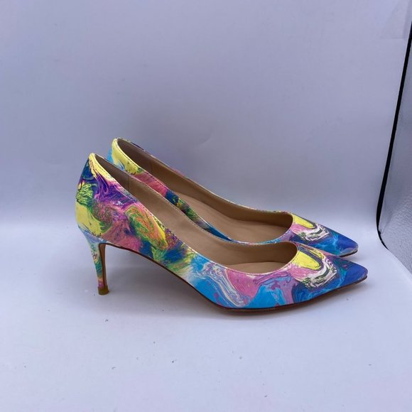 FSJ Classic Kitten Heels Pointy Closed Toe Pumps - Picture 5 of 15